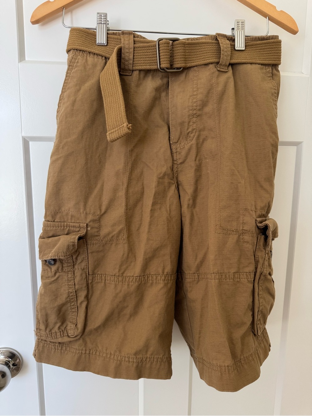 Mossimo Supply Co. Tan Cargo Shorts with Web Belt